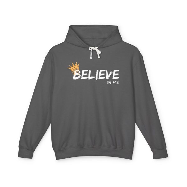 Believe In Me  Lightweight Hooded Sweatshirt - "Believe in Me" Inspirational Graphic - Image 14