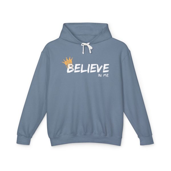 Believe In Me  Lightweight Hooded Sweatshirt - "Believe in Me" Inspirational Graphic - Image 22