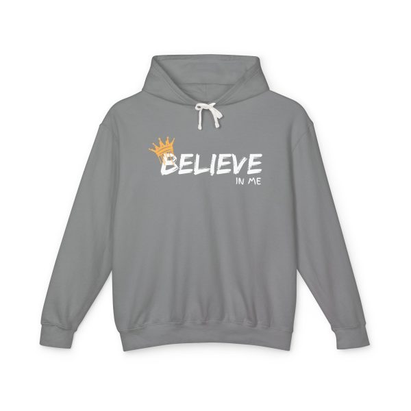 Believe In Me  Lightweight Hooded Sweatshirt - "Believe in Me" Inspirational Graphic - Image 18