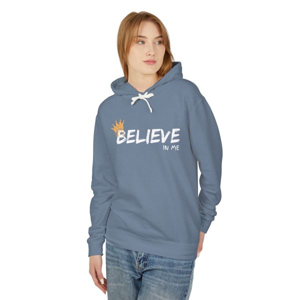 Believe In Me  Lightweight Hooded Sweatshirt - "Believe in Me" Inspirational Graphic - Image 24